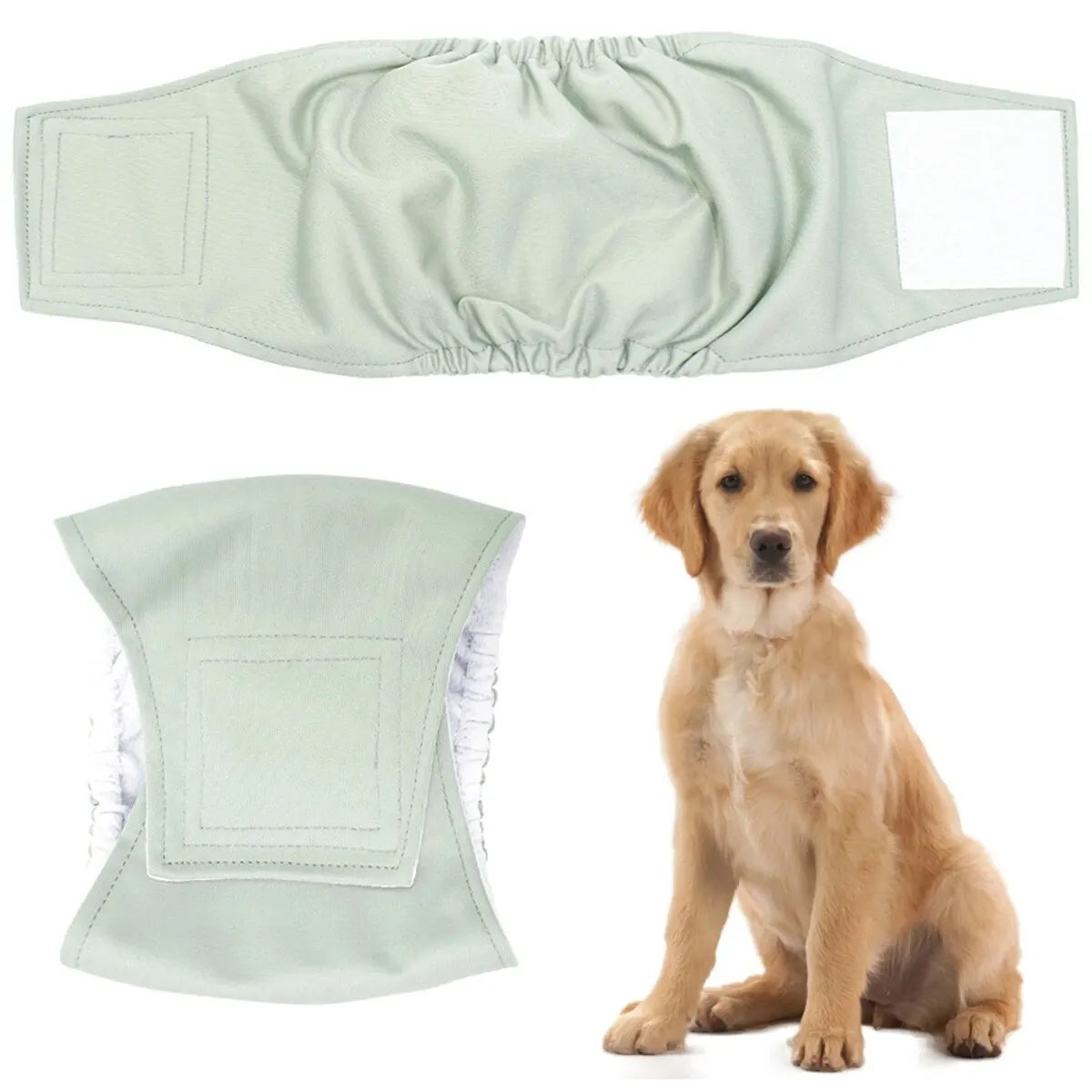 Washable Belly Band for Male Dogs – High-Absorbency, Reusable Dog Diaper Wrap