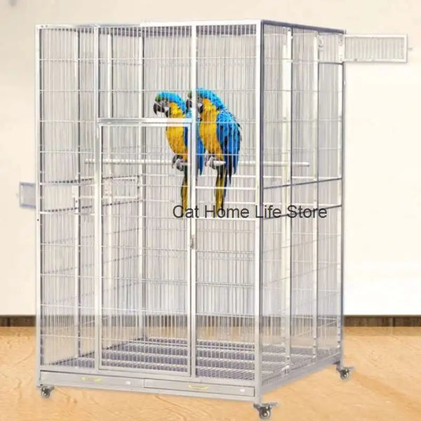 Large Stainless Steel Bird Cage