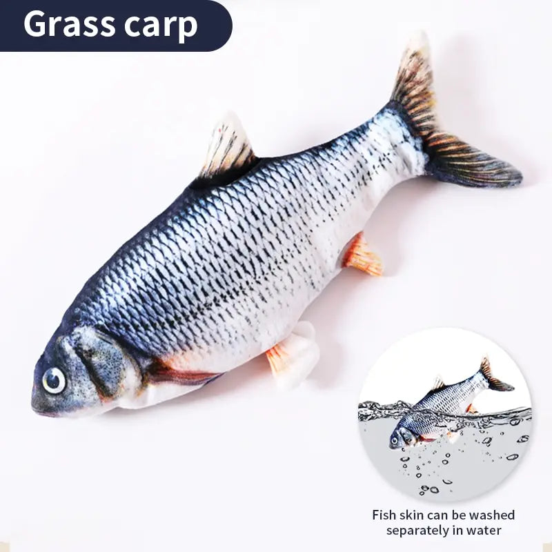 USB Rechargeable Floppy Fish Pet Toy