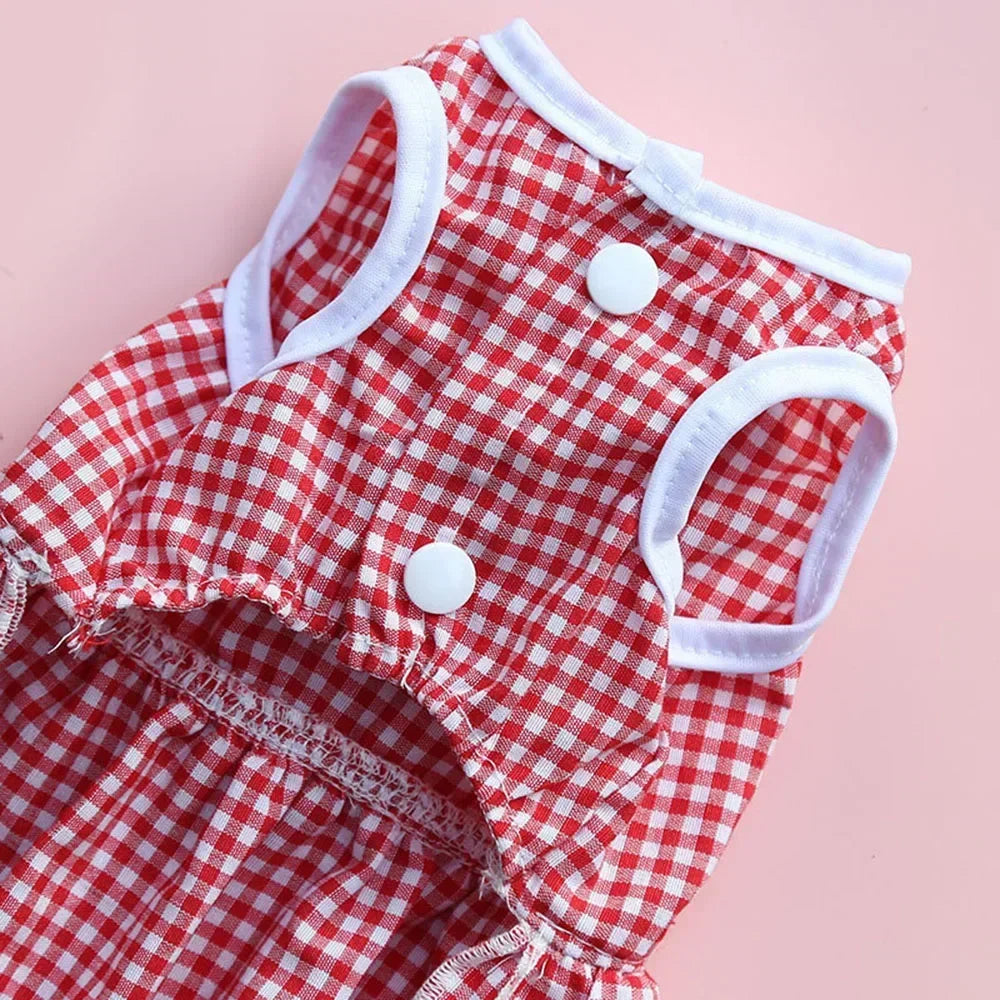 Summer Princess Dog Dress, Tutu Skirt Outfit for Small Dogs, Puppies & Cats