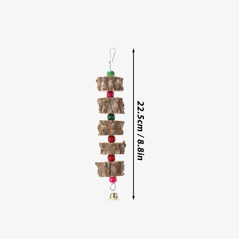 Natural Wooden Parrot Chew Toy