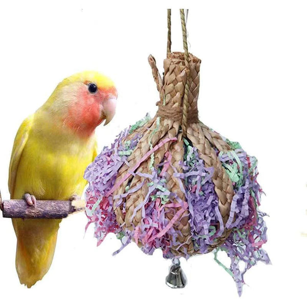 Parrot Shredder Chewing & Foraging Toy with Bell