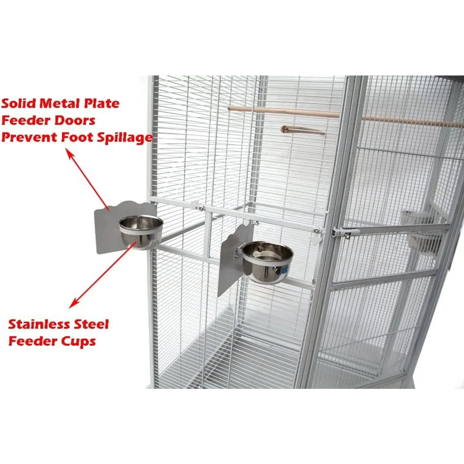 X-Large Corner Parrot Bird Flight & Breeding Cage
