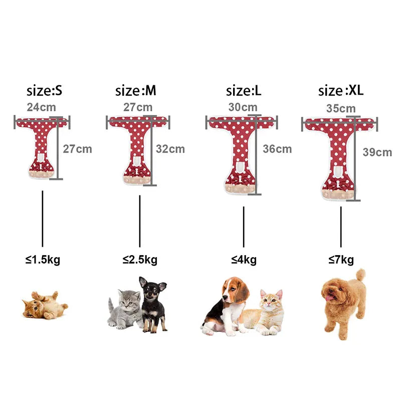 Reusable Female Dog Diaper Pants