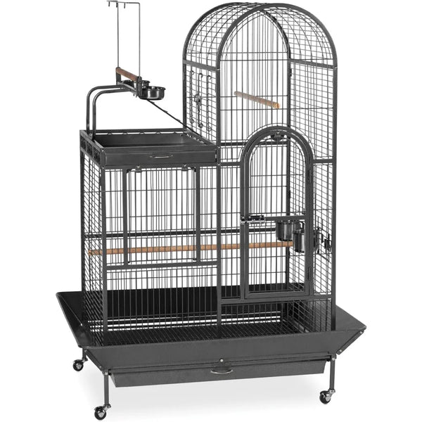 Double Roof Bird Cage with Playtop