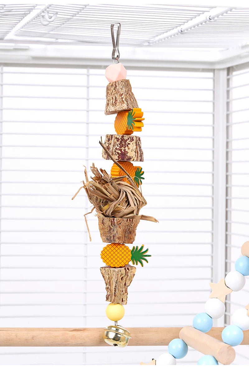 Natural Grass Bird Swing Toy