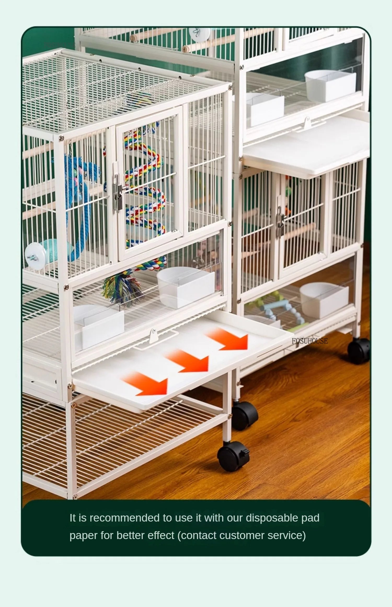 Multi-Layer Stacked Iron Bird Cage