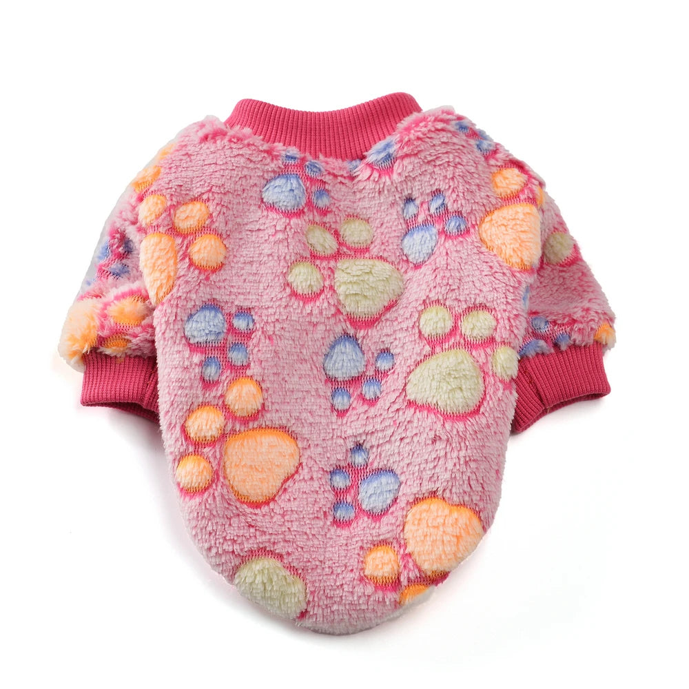 Warm Fleece Pet Sweater Vest for Small & Medium Dogs, Winter Coat for Cats