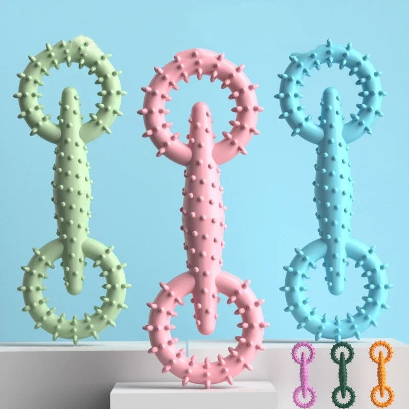 Indestructible Dog Pull Ring Toy – Interactive Chew Toy for Puppies & Large Dogs