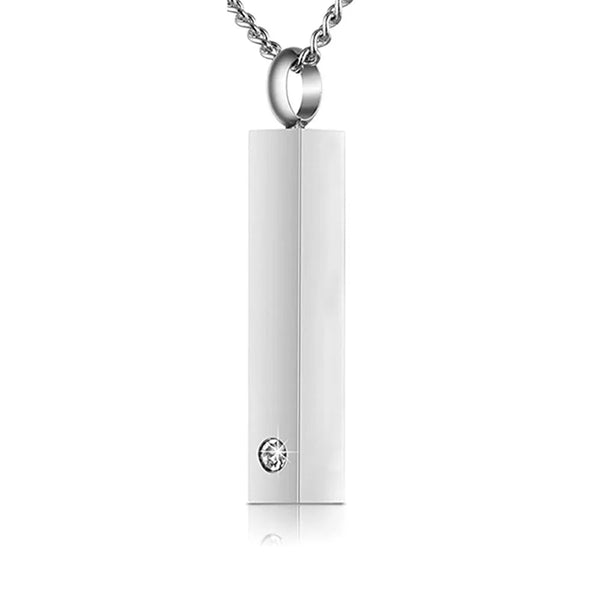 Stainless Steel Memorial Urn Necklace for Ashes