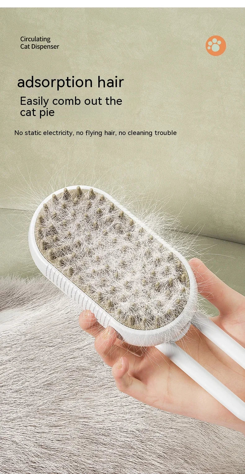 3-in-1 Electric Steam Grooming Brush