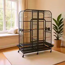 Double Bird Cage with Center Divider