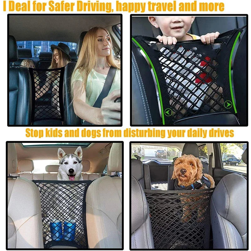Stretchable Car Storage Net & Pet Barrier