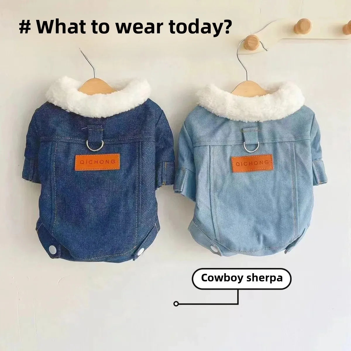 Warm Dog Hoodie Jacket for Small & Medium Dogs, Pet Coat with Hook Closure