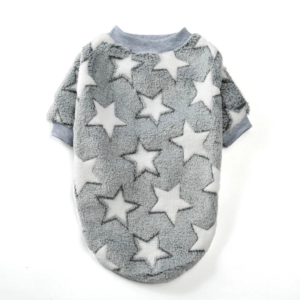 Warm Fleece Pet Sweater Vest for Small & Medium Dogs, Winter Coat for Cats