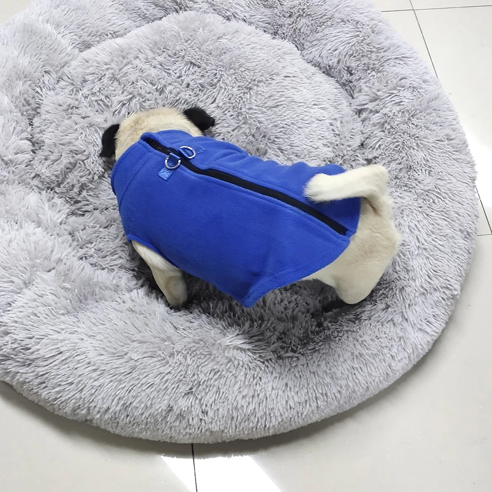 Winter Fleece Dog Jacket, Warm Coat for Small & Medium Dogs, Puppies, and Cats
