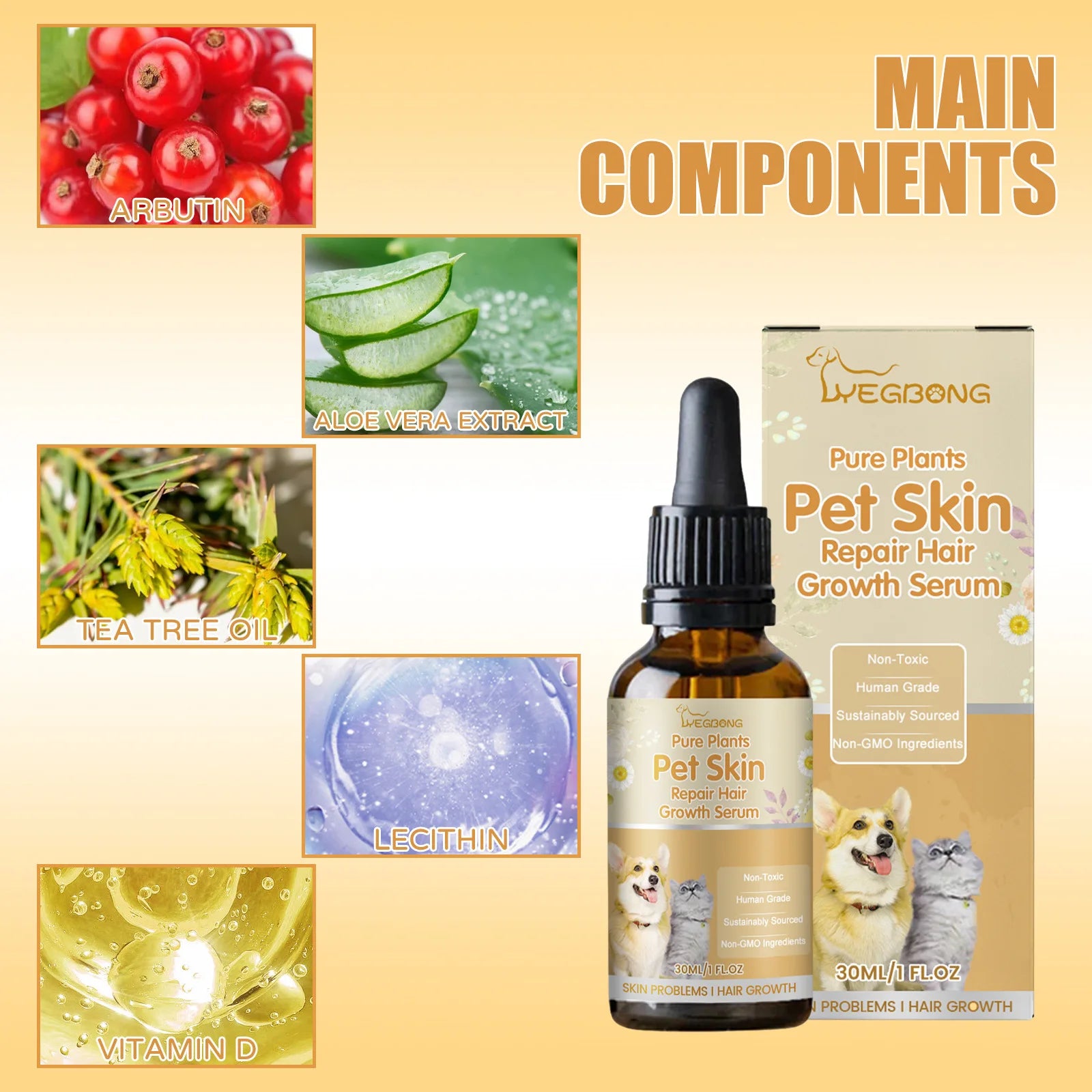 Natural Flea, Mite & Tick Repellent for Cats & Dogs