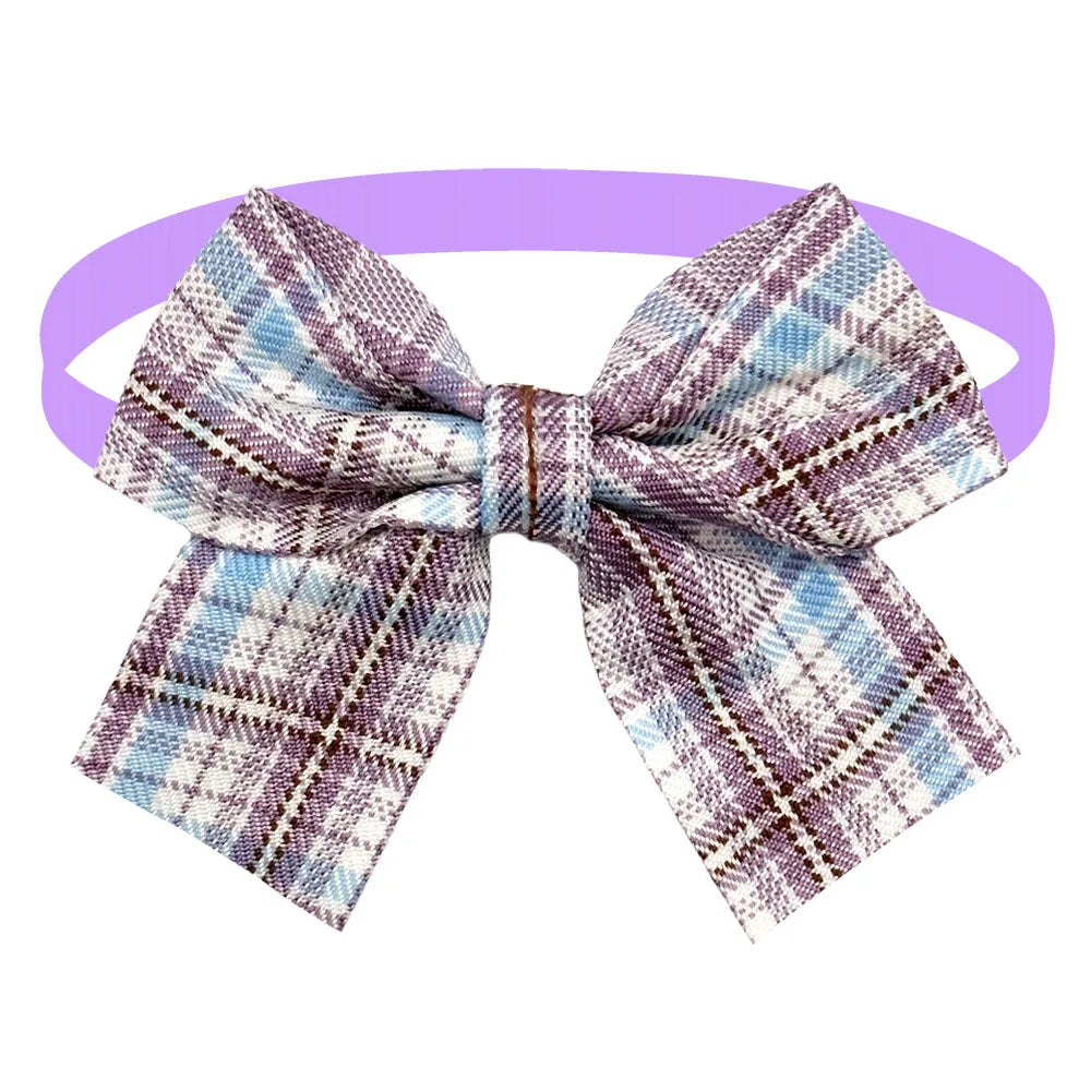 50/100pcs Adjustable Plaid Bow Ties for Small Dogs & Cats