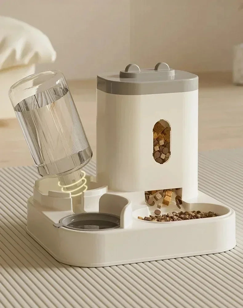 Automatic Pet Feeder with Water Fountain