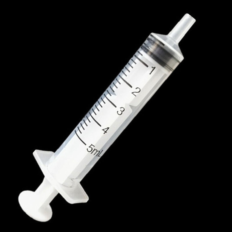 10pcs Disposable 5ml Plastic Syringes (No Needle) for Pet Feeding & Lab Use
