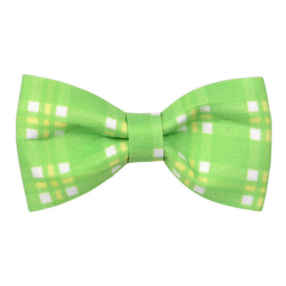 50/100pcs Removable Spring Plaid Dog Bowties