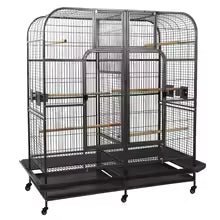 Double Bird Cage with Center Divider
