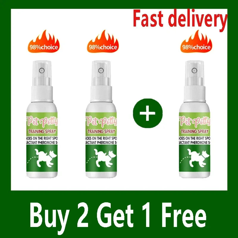 Pet Toilet Training Spray – Indoor Puppy & Cat Potty Training Aid