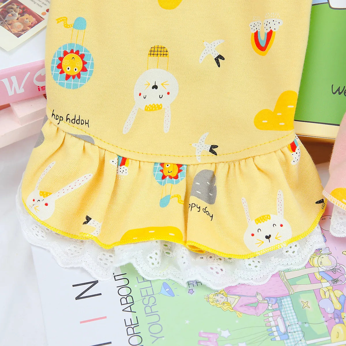 Summer Dog Dress, Lightweight Princess Sling Skirt for Small Dogs & Cats