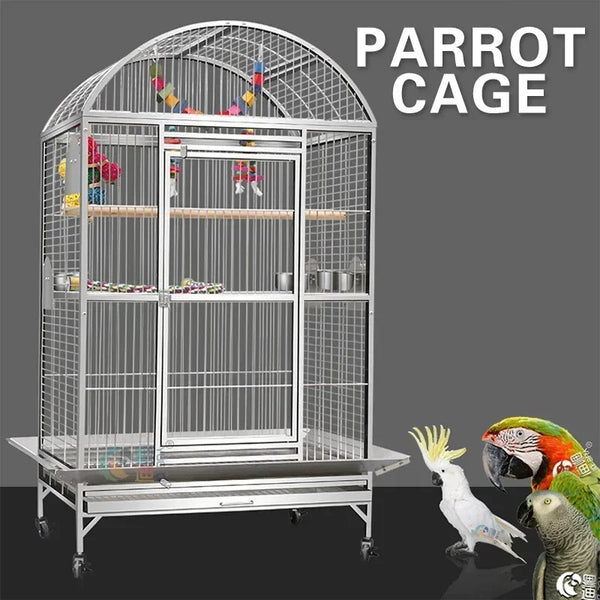 Extra Large Stainless Steel Parrot Cage