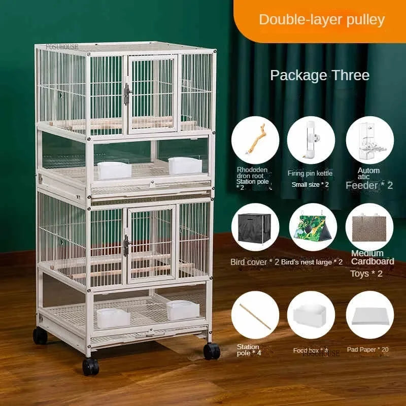 Multi-Layer Stacked Iron Bird Cage