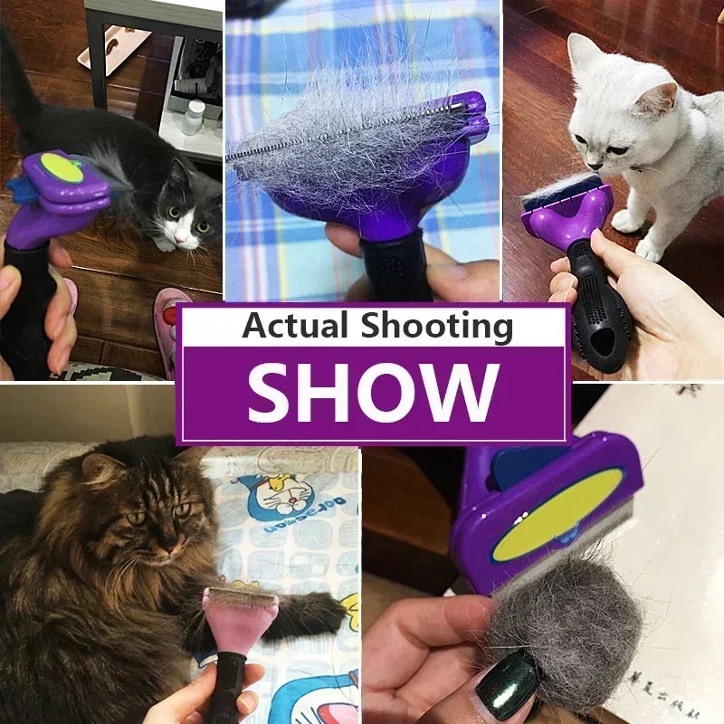 Cat & Dog Shedding and Cleaning Brush