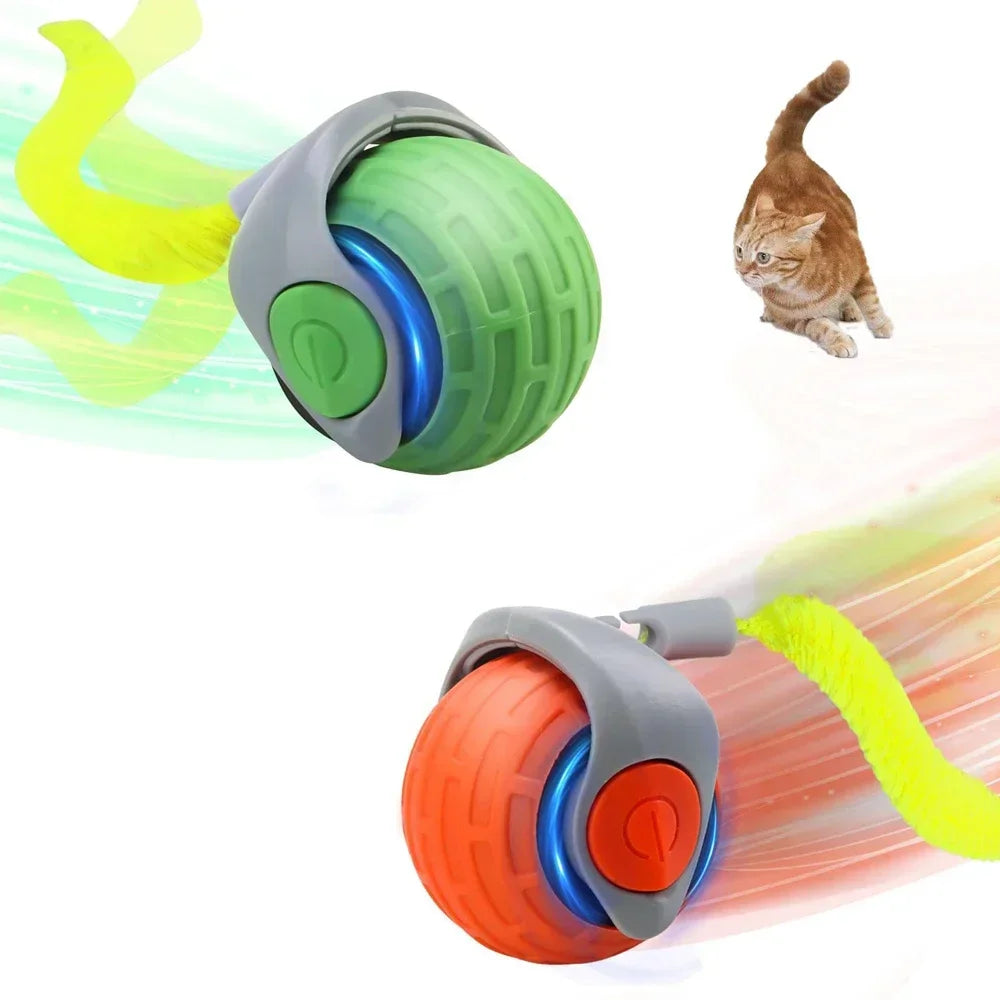 Speedy Tail 2.0 Automatic Interactive Cat Toy Ball with Replaceable Moving Tail
