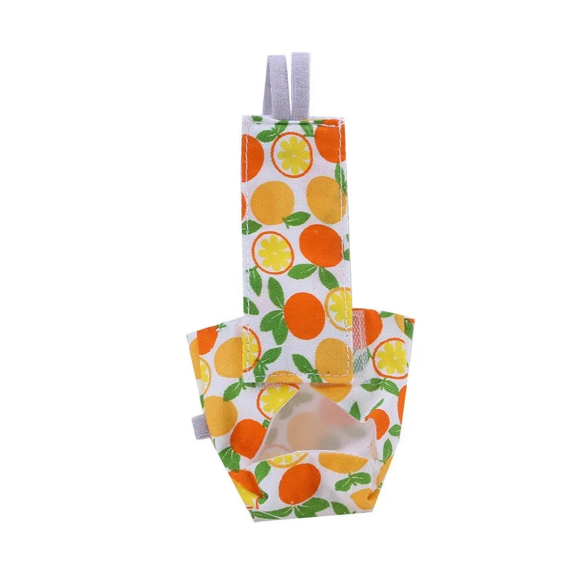 Colorful Parrot Diaper with Bowtie — Washable Flight Suit for Small to Large Pet Birds