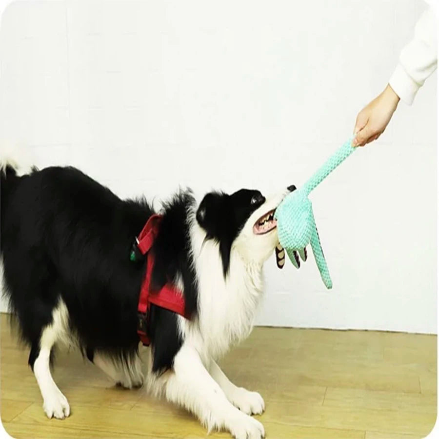 Interactive Plush Octopus Dog Toy