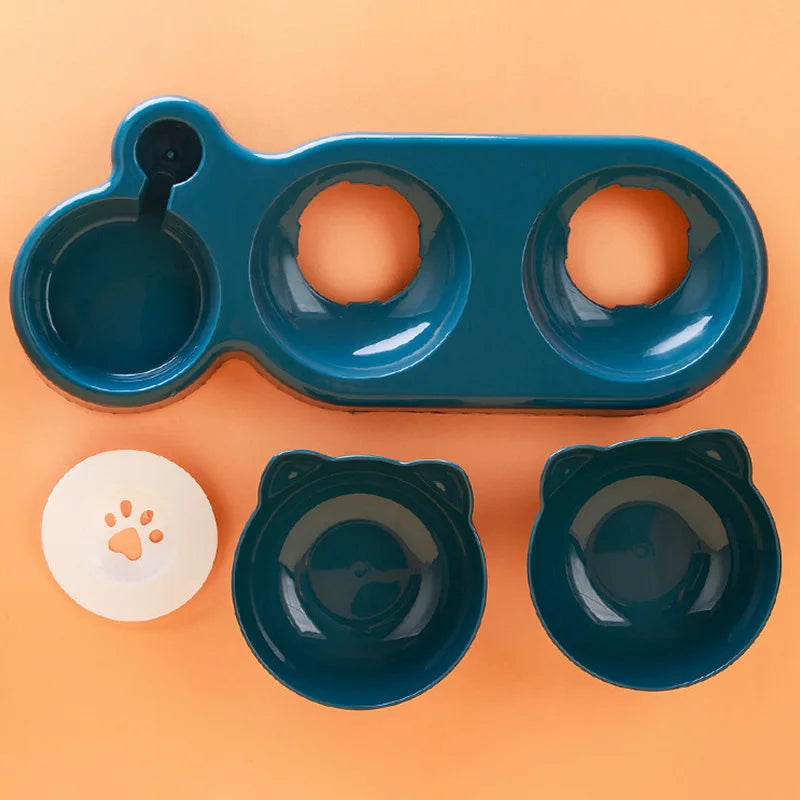 3-in-1 Automatic Cat & Small Dog Feeder – Double Bowl Water & Food Dispenser