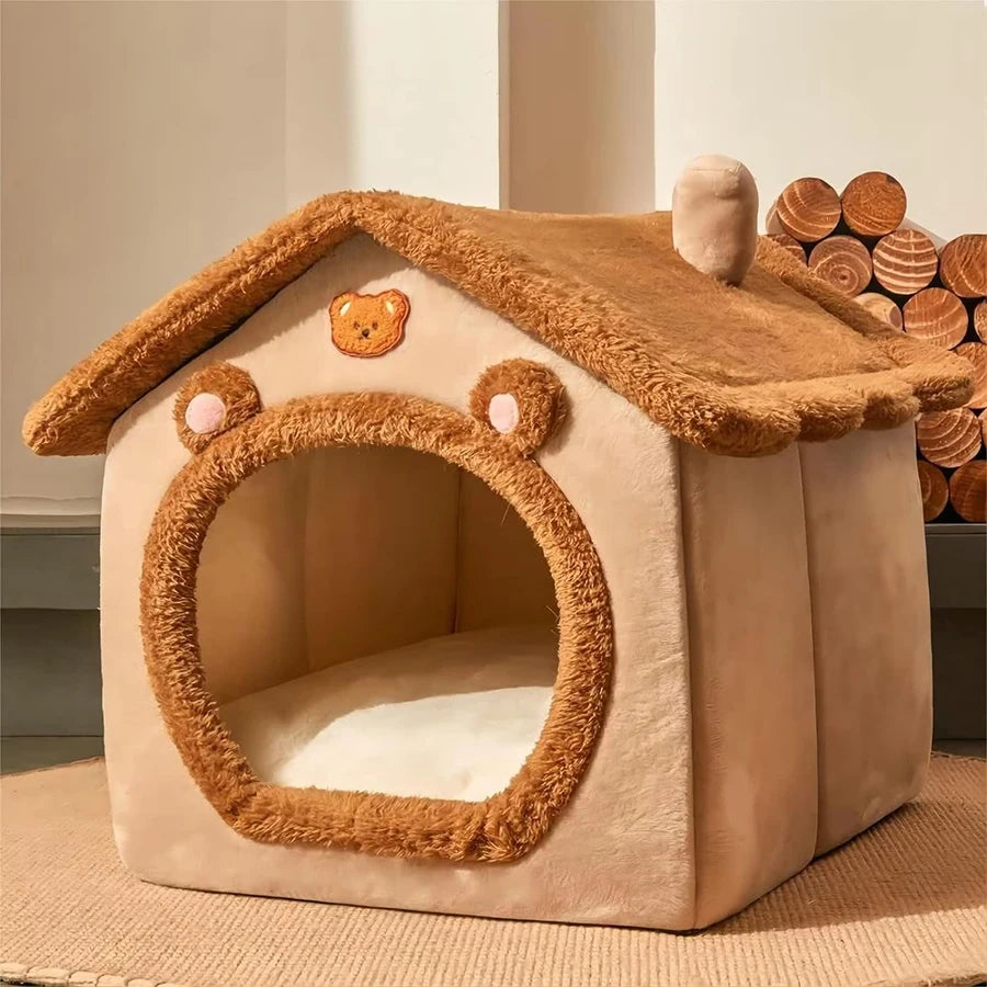 Foldable Washable Pet House – Cozy Bed for Small Dogs & Cats