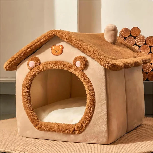 Foldable Washable Pet House – Cozy Bed for Small Dogs & Cats
