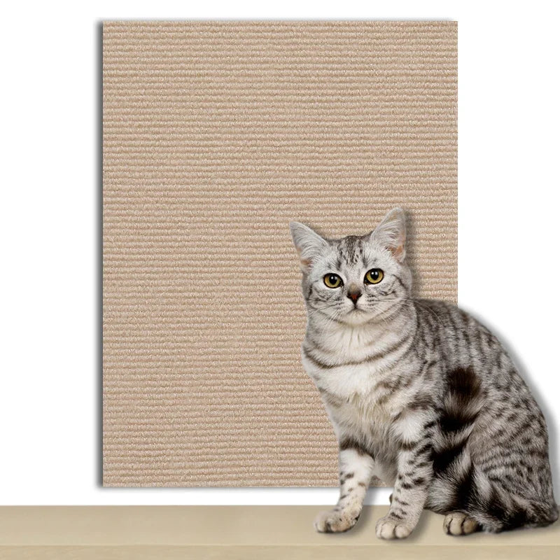 Self-Adhesive Cat Scratch Protector — Trimmable Sofa & Wall Shield Board