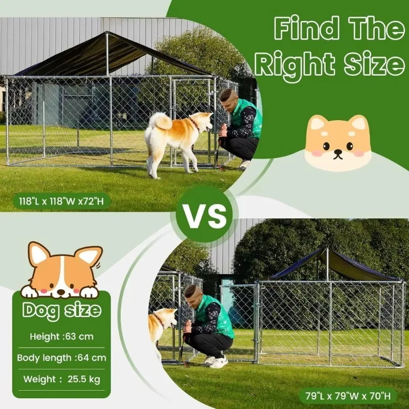 Heavy-Duty Outdoor Dog Kennel