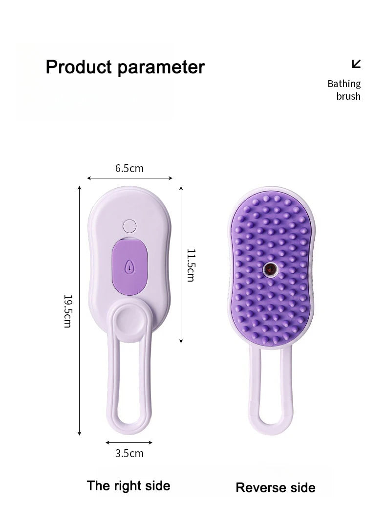 3-in-1 Electric Steam Grooming Brush