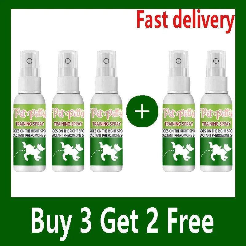 Pet Toilet Training Spray – Indoor Puppy & Cat Potty Training Aid