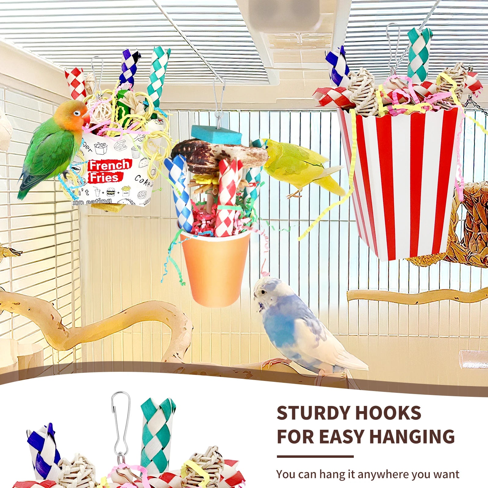 Foraging Hanging Toys for Parrots