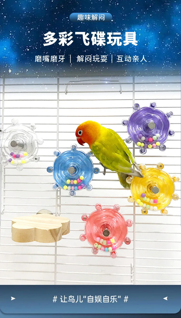 Boredom Relief Chew Wheel for Small Birds