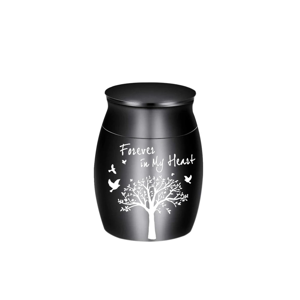 Tree of Life Keepsake Urn – Aluminum Memorial Ashes Holder
