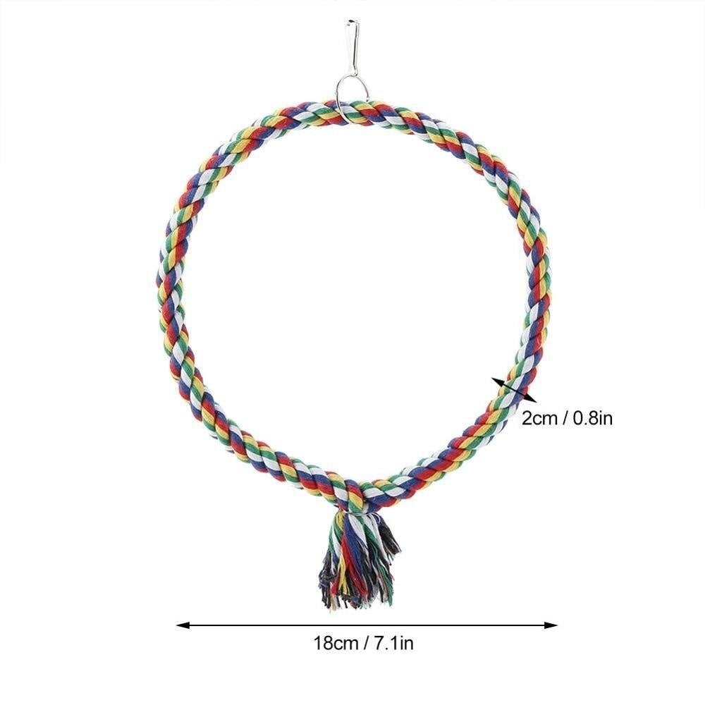 Parrot Rope Ring Swing