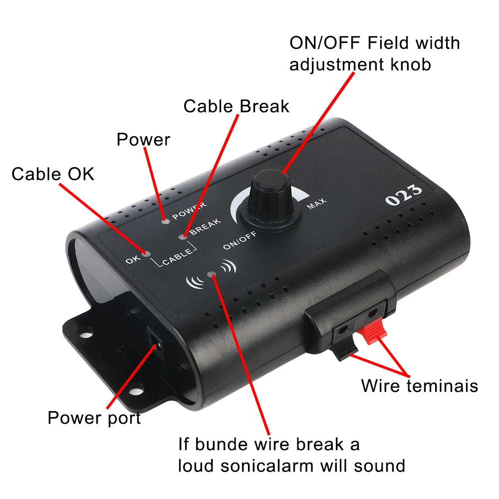Electronic Pet Fence System with Waterproof Training Collar – Wireless Containment for Dogs