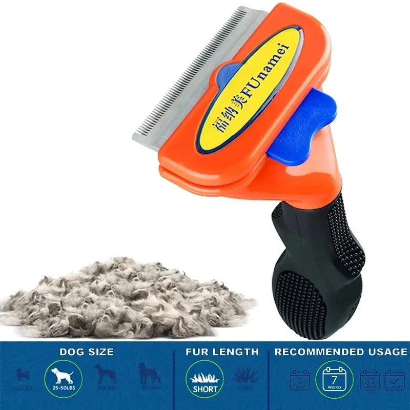 Large Pet Grooming Comb – Hair Remover & Massage Brush for Dogs and Cats