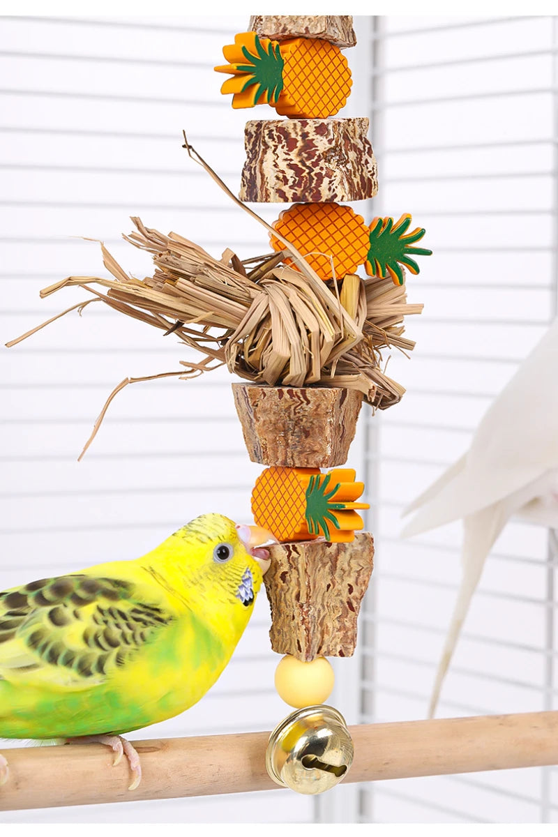 Natural Grass Bird Swing Toy