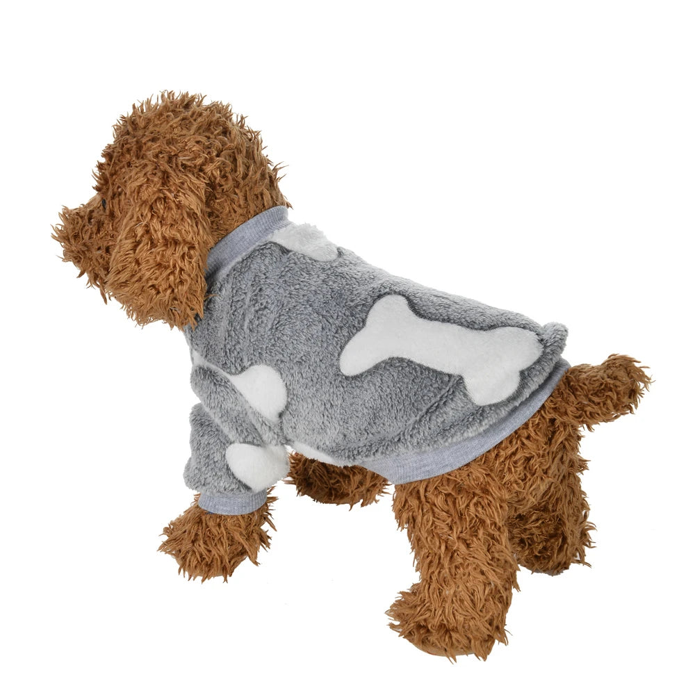 Warm Fleece Pet Sweater Vest for Small & Medium Dogs, Winter Coat for Cats