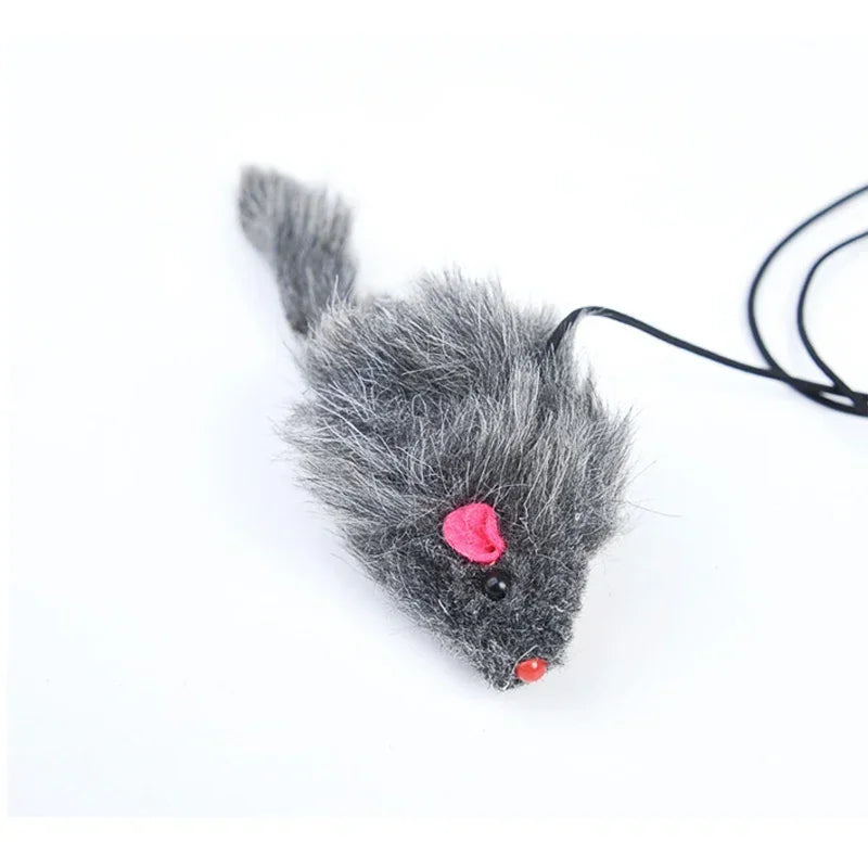 Retractable Hanging Cat Toy with Simulated Mouse, Interactive Door Teaser
